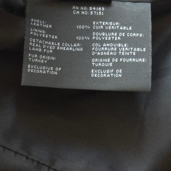 Andrew Marc Genuine Suede Leather Moto Bomber Jacket Brown Size Medium NWT - Picture 8 of 14